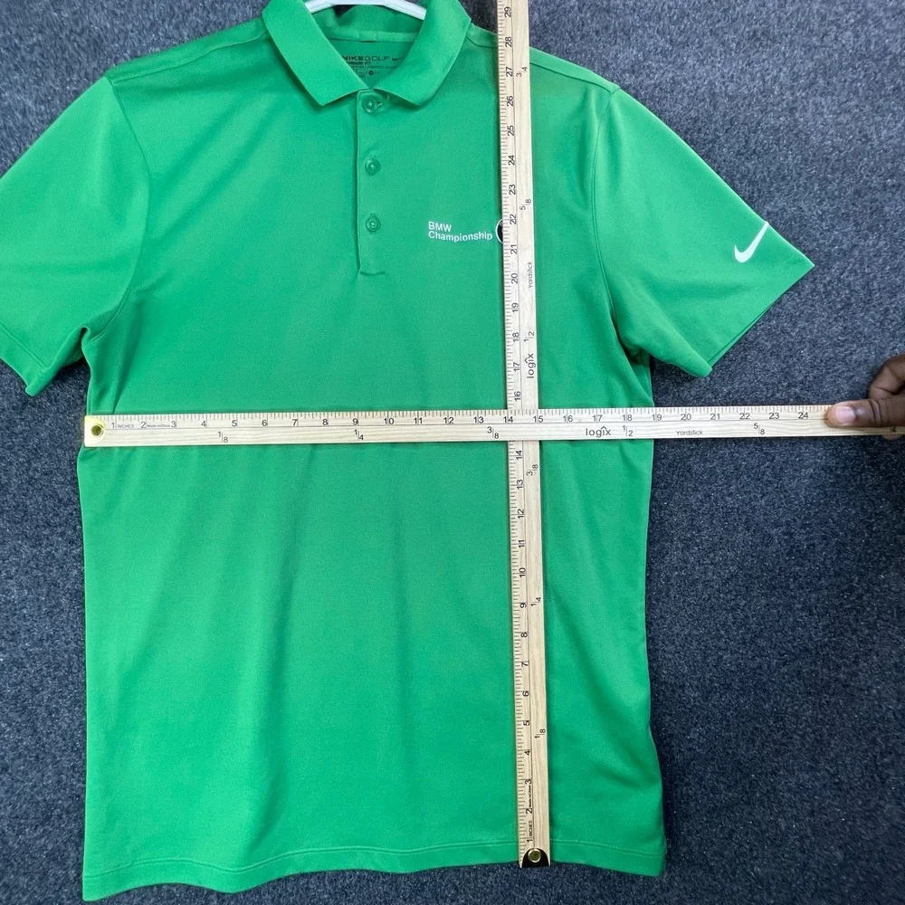 Nike BMW Championship Golf Dri-FIT Polo Shirt Men's Medium Green